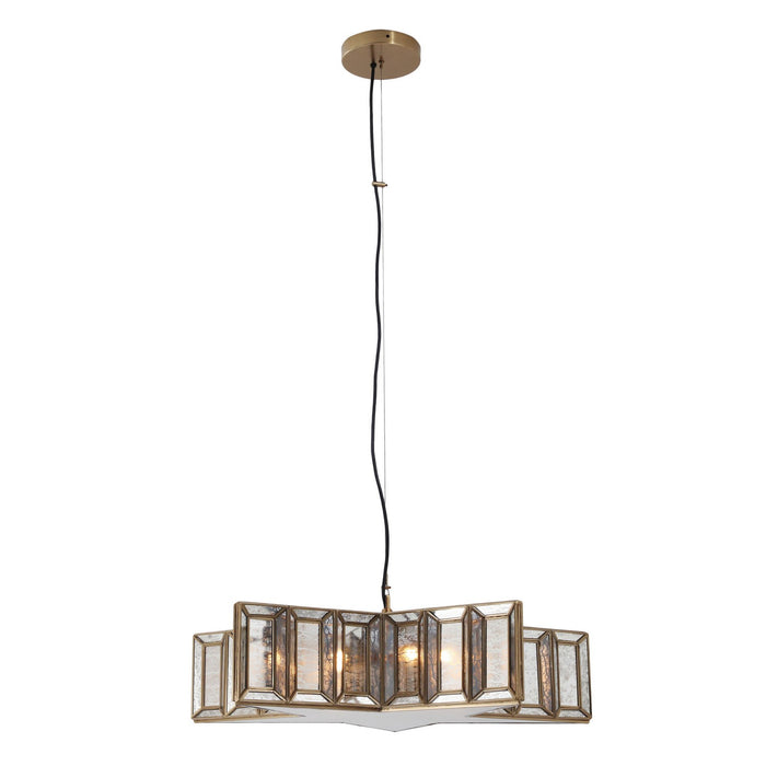Minka-Lavery 2192-863 Five Light Pendant, Artisan Brass