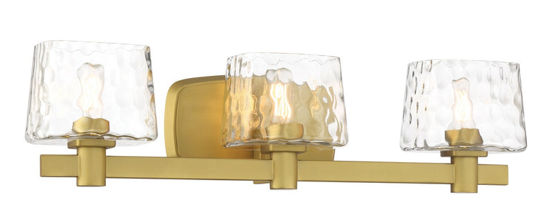 Minka-Lavery 2233-695 Three Light Bath Vanity, Soft Brass