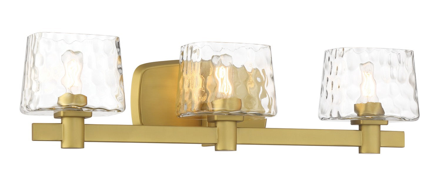 Minka-Lavery 2233-695 Three Light Bath Vanity, Soft Brass