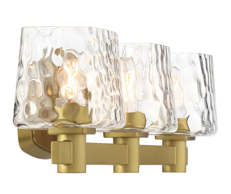 Minka-Lavery 2233-695 Three Light Bath Vanity, Soft Brass