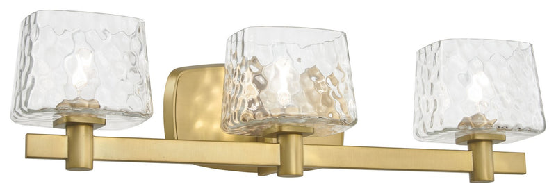 Minka-Lavery 2233-695 Three Light Bath Vanity, Soft Brass