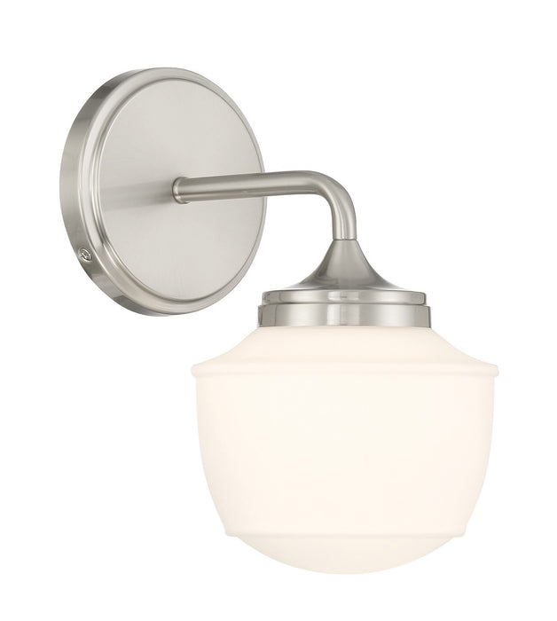Minka-Lavery 2571-84 One Light Bath Vanity, Brushed Nickel
