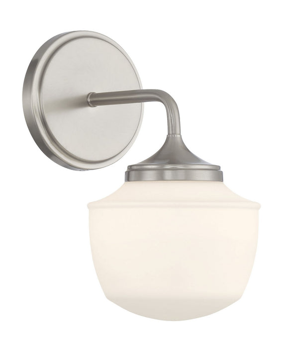 Minka-Lavery 2571-84 One Light Bath Vanity, Brushed Nickel