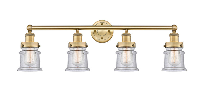 Innovations 616-4W-BB-G184S Four Light Bath Vanity, Brushed Brass