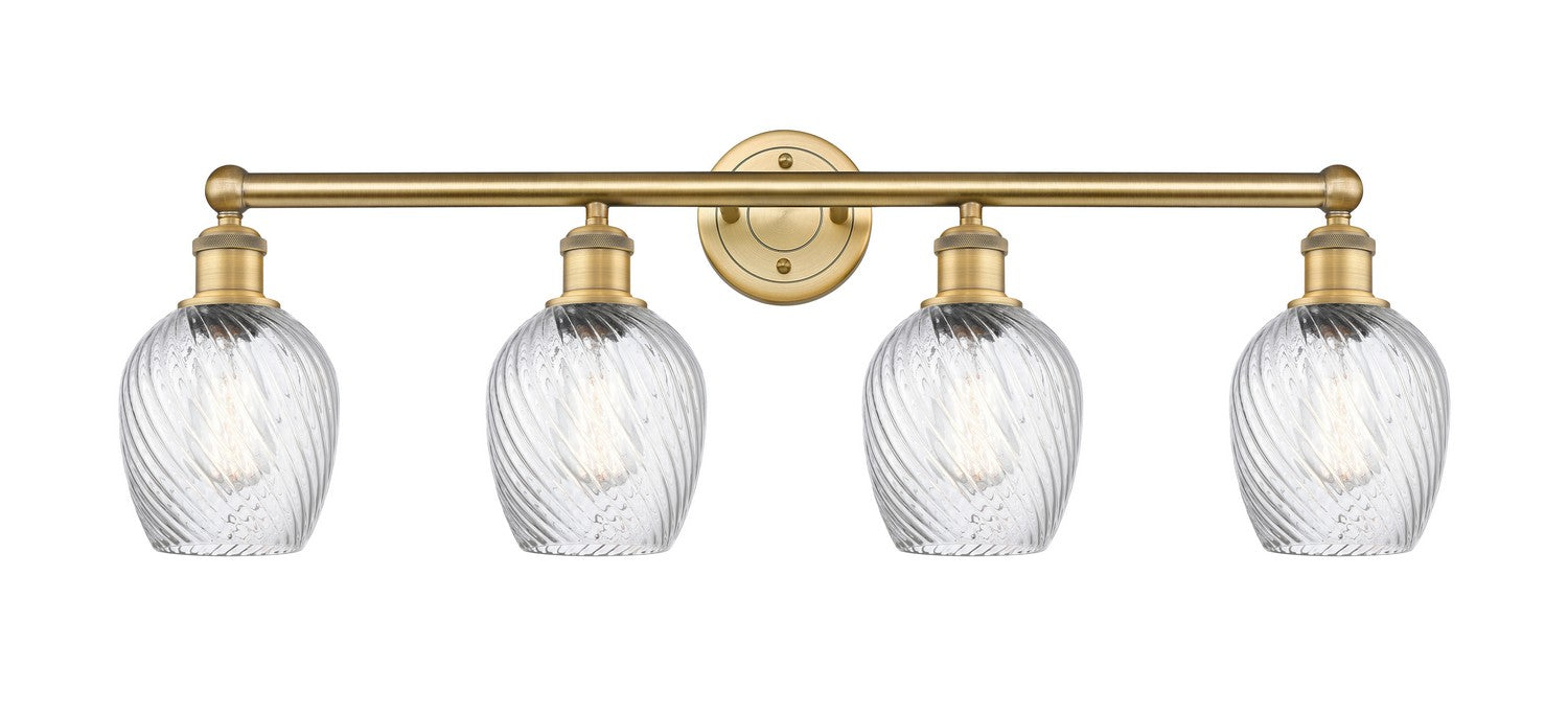 Innovations 616-4W-BB-G292 Four Light Bath Vanity, Brushed Brass