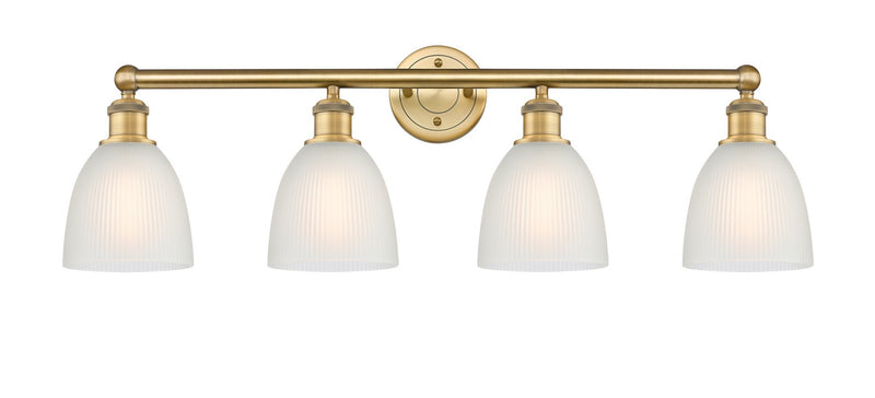 Innovations 616-4W-BB-G381 Four Light Bath Vanity, Brushed Brass
