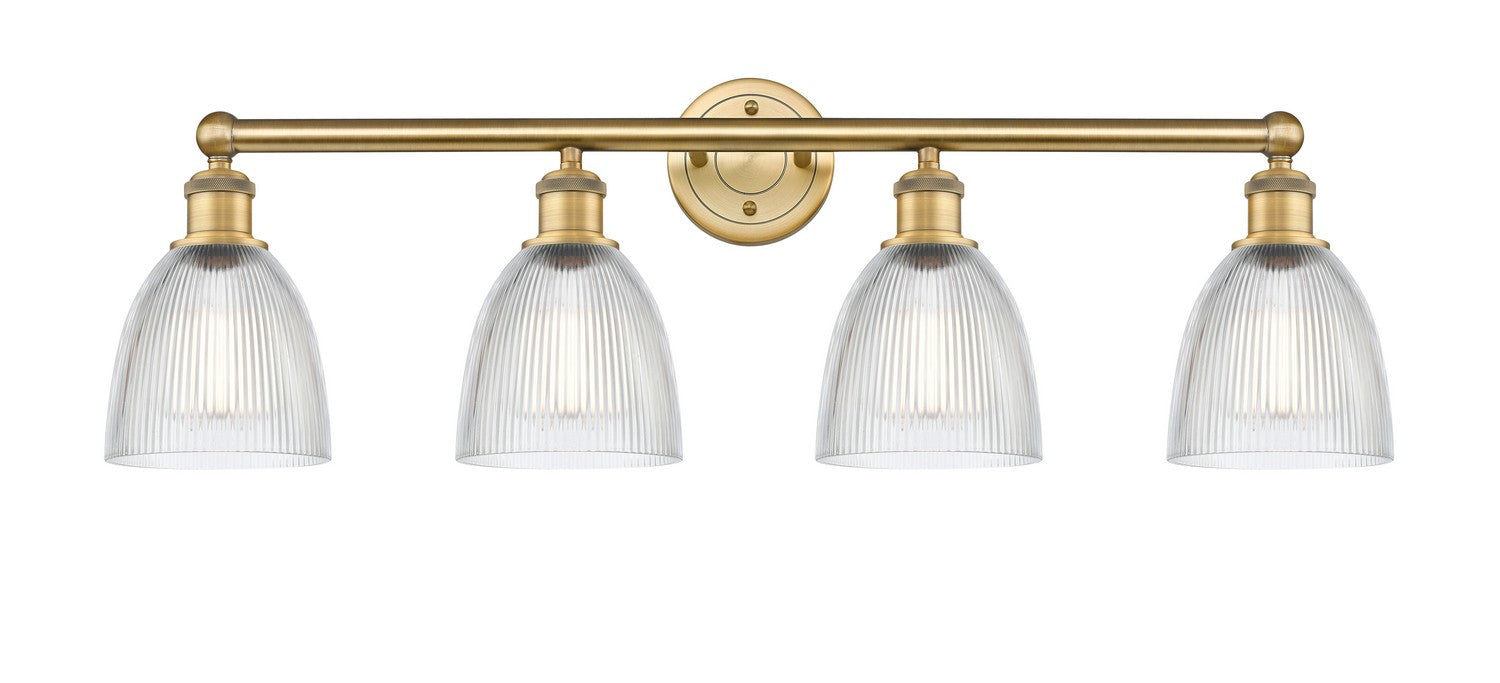 Innovations 616-4W-BB-G382 Four Light Bath Vanity, Brushed Brass