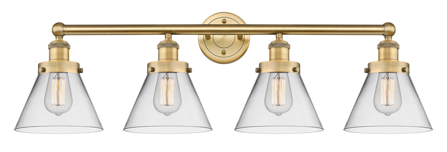 Innovations 616-4W-BB-G42 Four Light Bath Vanity, Brushed Brass