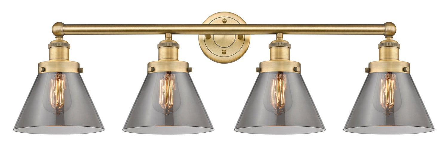 Innovations 616-4W-BB-G43 Four Light Bath Vanity, Brushed Brass