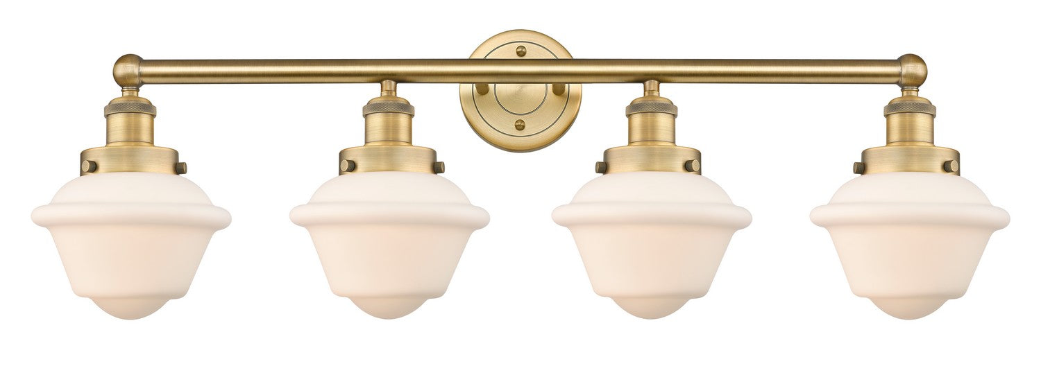 Innovations 616-4W-BB-G531 Four Light Bath Vanity, Brushed Brass