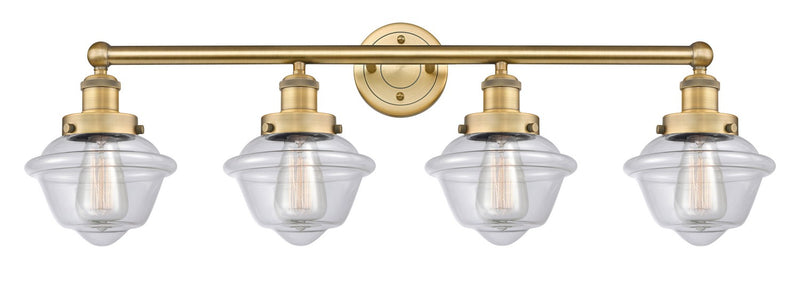 Innovations 616-4W-BB-G532 Four Light Bath Vanity, Brushed Brass