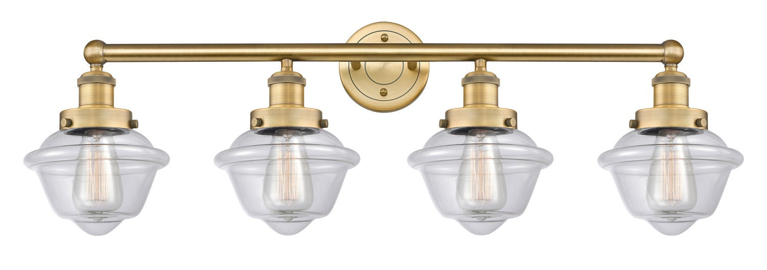 Innovations 616-4W-BB-G532 Four Light Bath Vanity, Brushed Brass