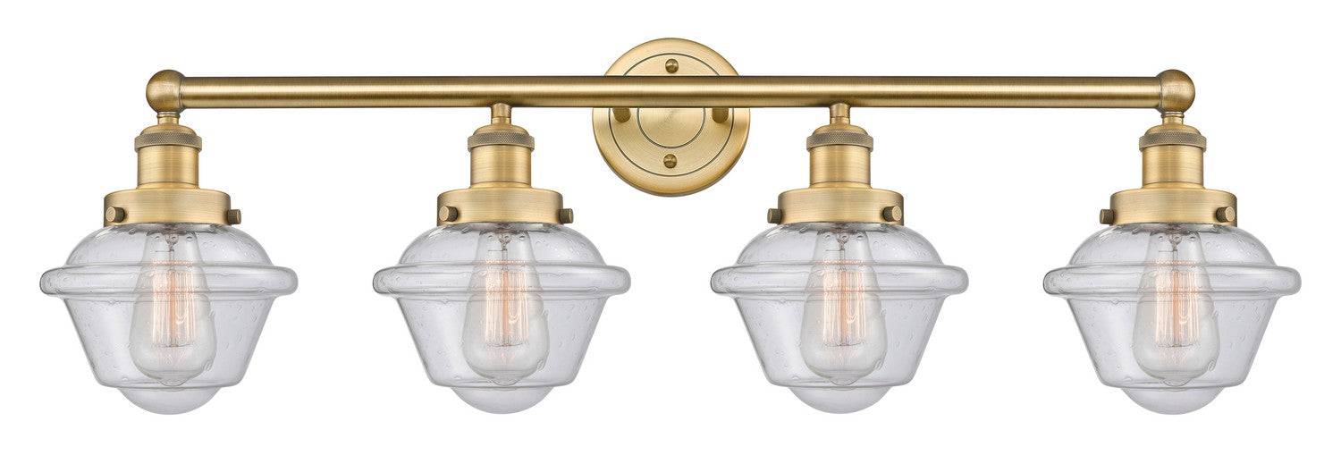 Innovations 616-4W-BB-G534 Four Light Bath Vanity, Brushed Brass