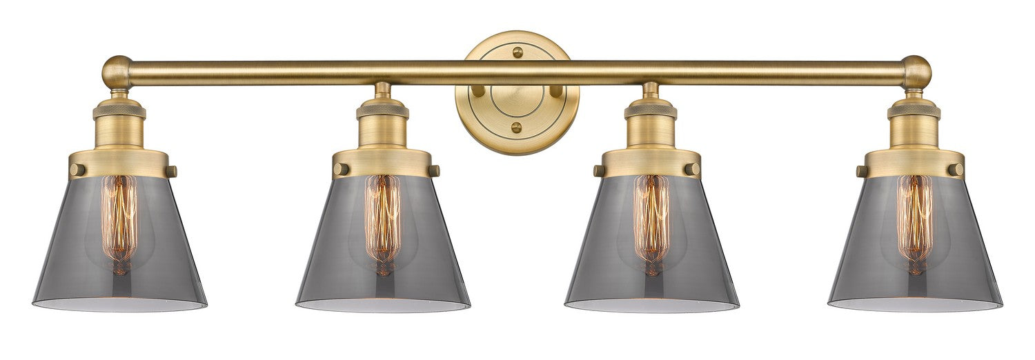 Innovations 616-4W-BB-G63 Four Light Bath Vanity, Brushed Brass