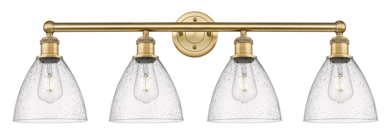 Innovations 616-4W-BB-GBD-754 Four Light Bath Vanity, Brushed Brass