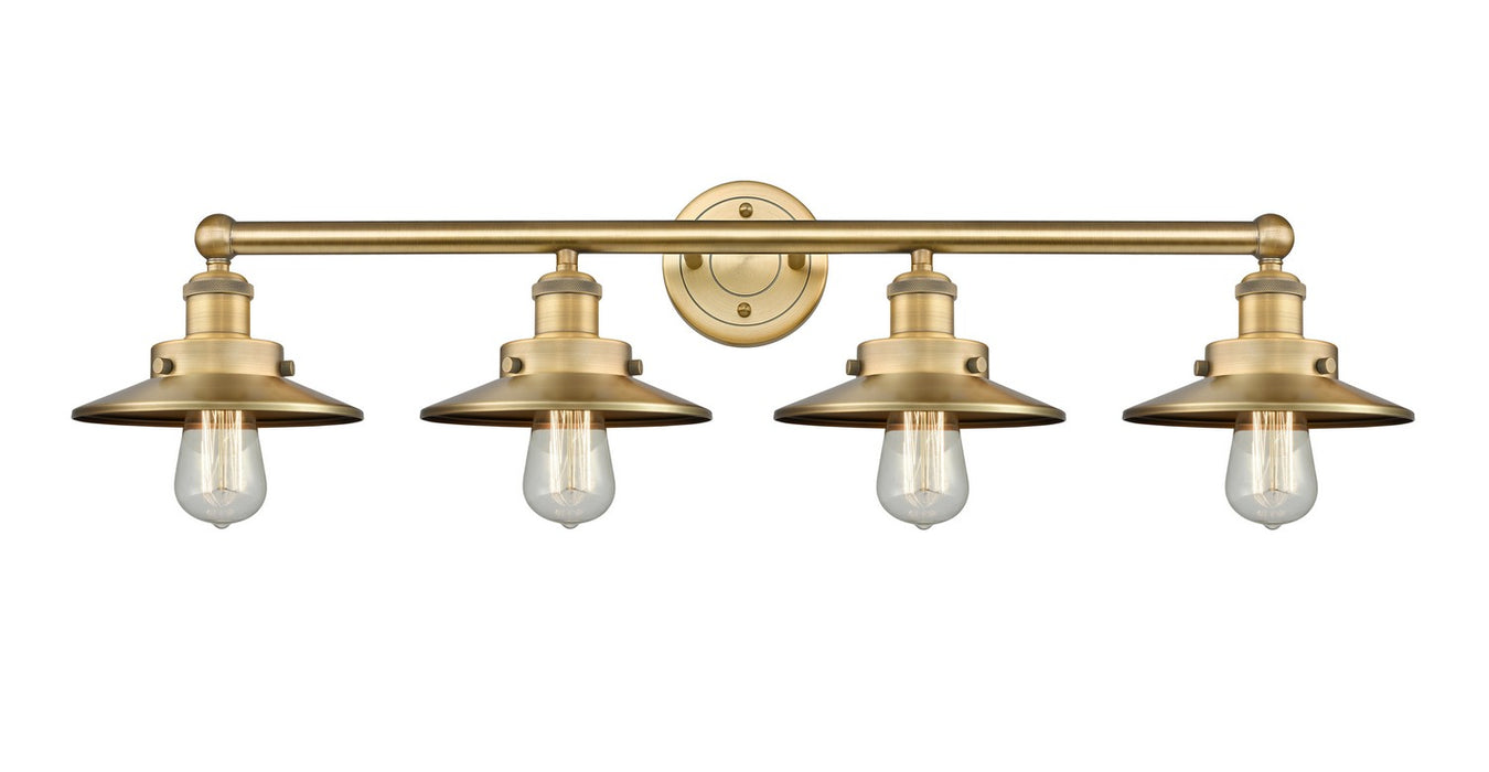 Innovations 616-4W-BB-M4-BB Four Light Bath Vanity, Brushed Brass
