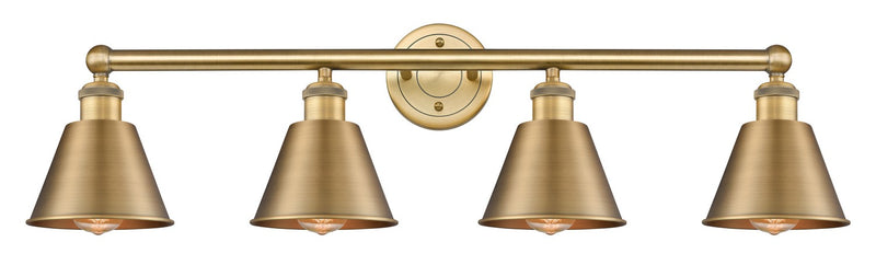 Innovations 616-4W-BB-M8-BB Four Light Bath Vanity, Brushed Brass