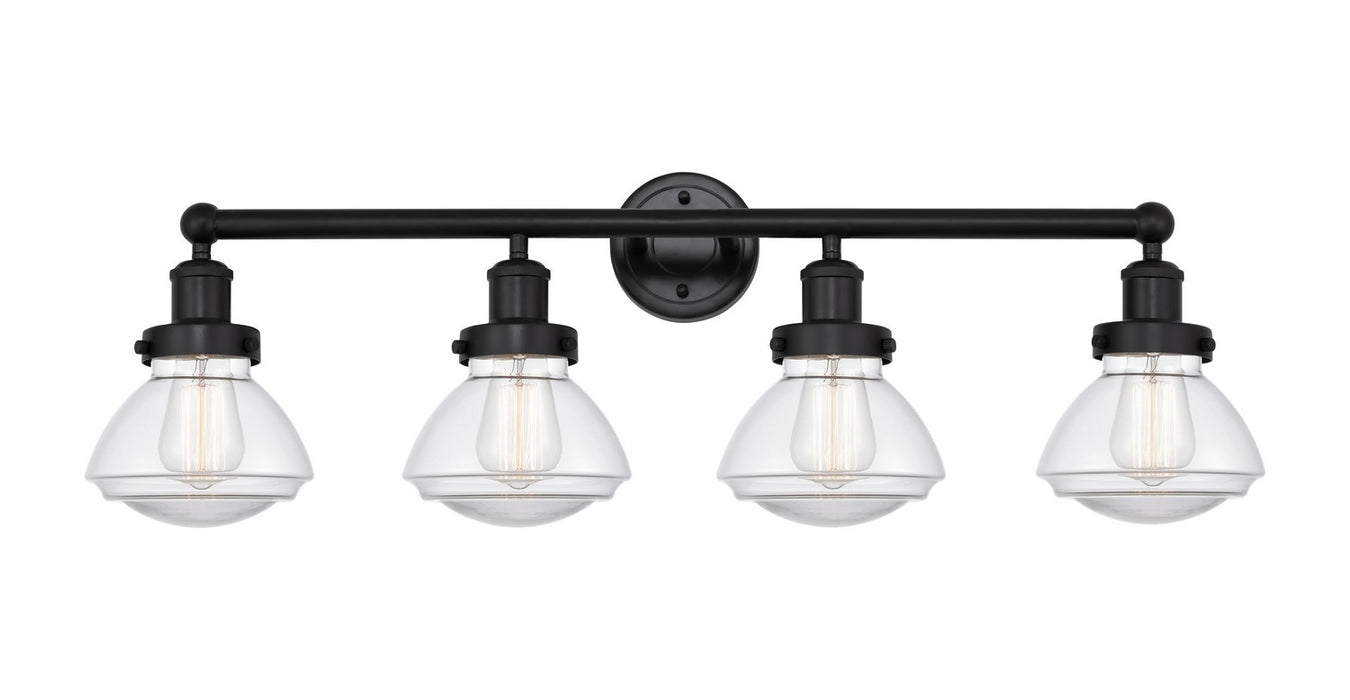 Innovations 616-4W-BK-G322 Four Light Bath Vanity, Matte Black