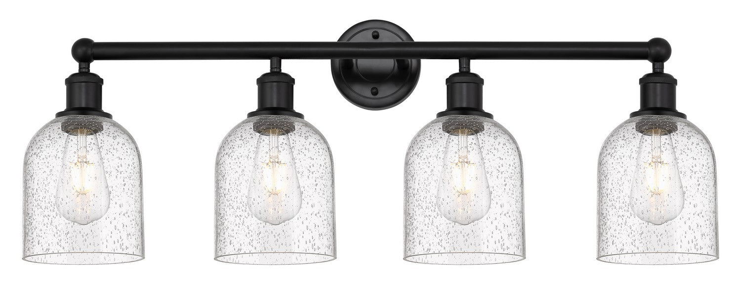 Innovations 616-4W-BK-G558-6SDY Four Light Bath Vanity, Matte Black