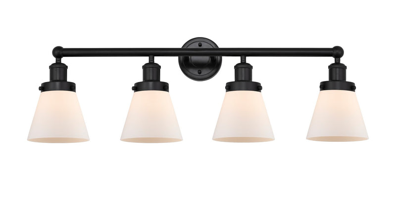 Innovations 616-4W-BK-G61 Four Light Bath Vanity, Matte Black