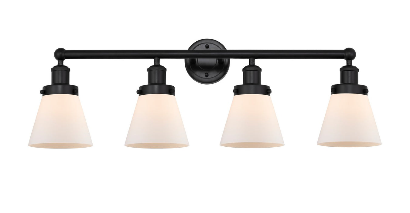 Innovations 616-4W-BK-G61 Four Light Bath Vanity, Matte Black