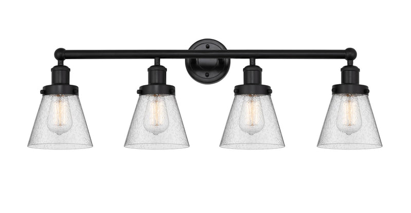 Innovations 616-4W-BK-G64 Four Light Bath Vanity, Matte Black