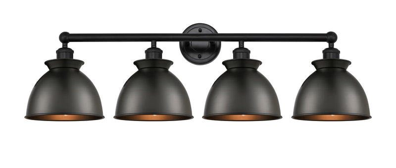 Innovations 616-4W-BK-M14-BK Four Light Bath Vanity, Matte Black
