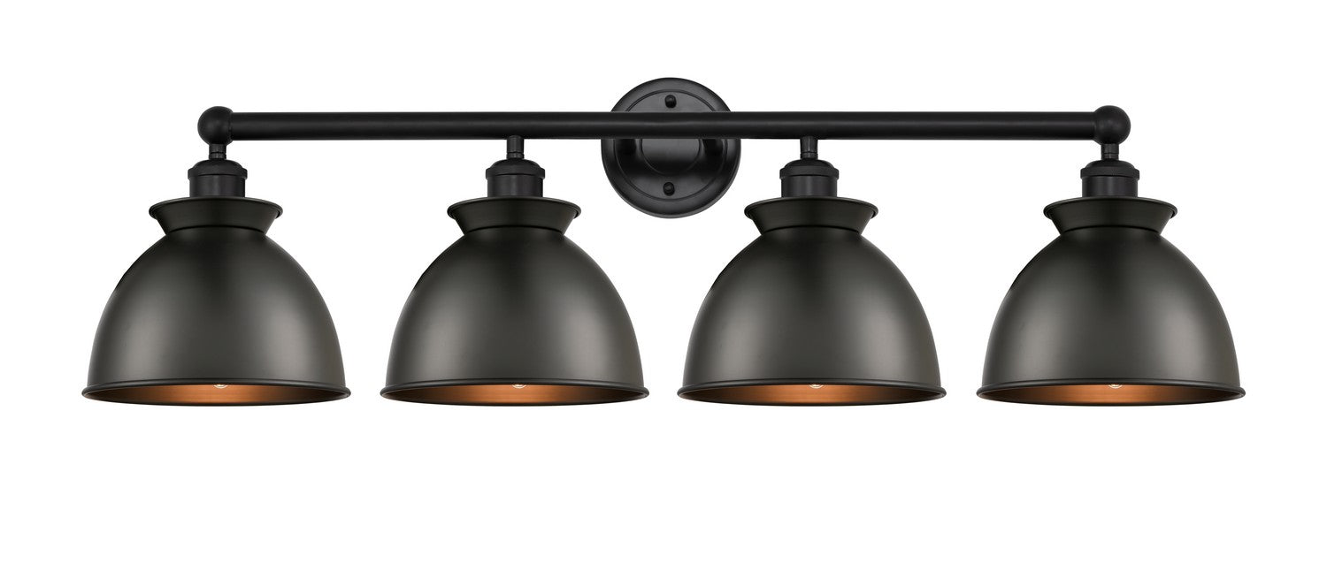Innovations 616-4W-BK-M14-BK Four Light Bath Vanity, Matte Black