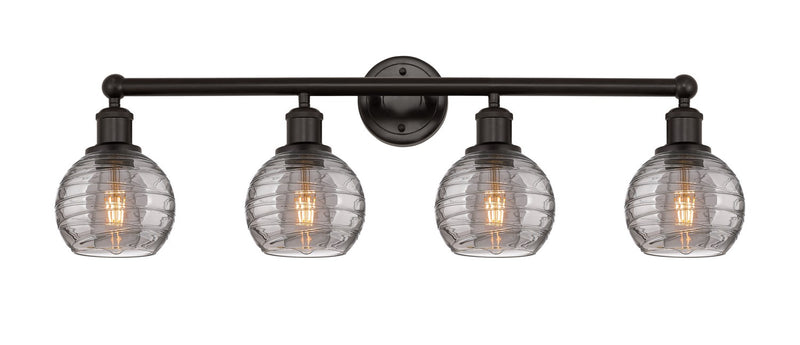 Innovations 616-4W-OB-G1213-6SM Four Light Bath Vanity, Oil Rubbed Bronze