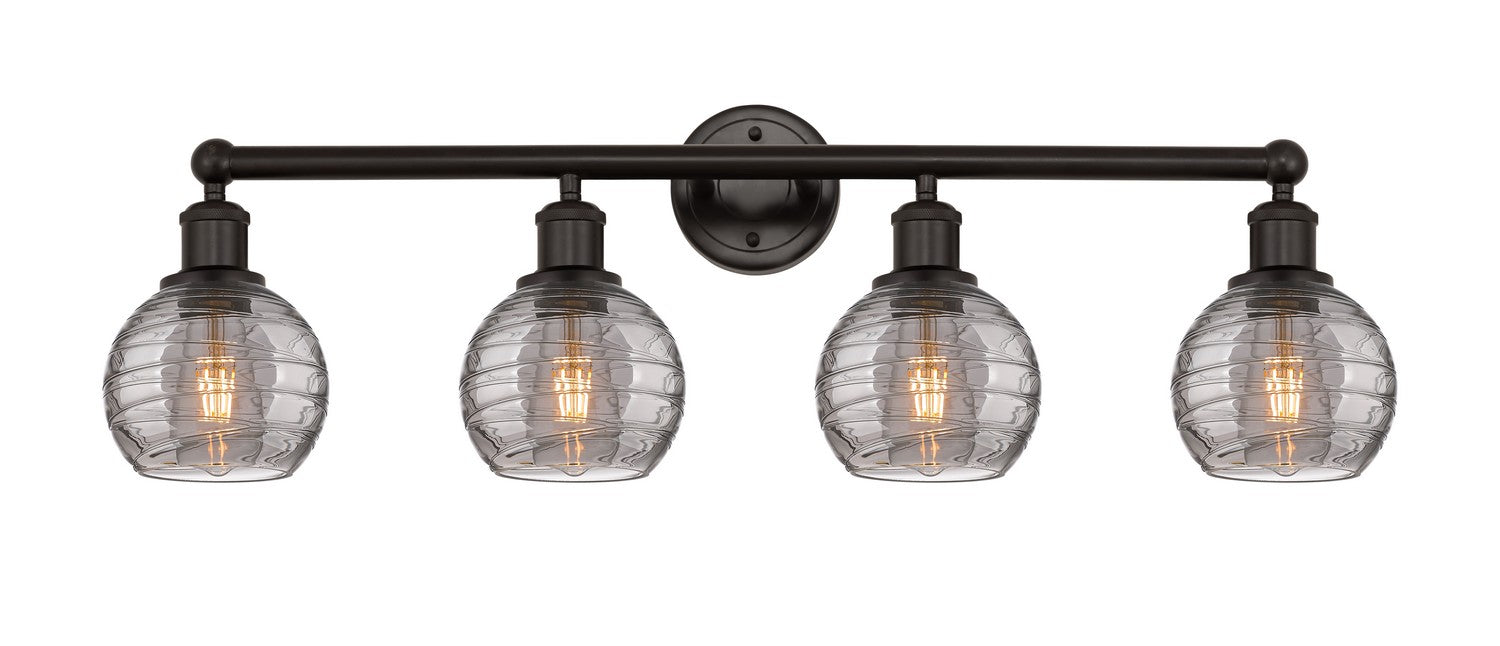 Innovations 616-4W-OB-G1213-6SM Four Light Bath Vanity, Oil Rubbed Bronze