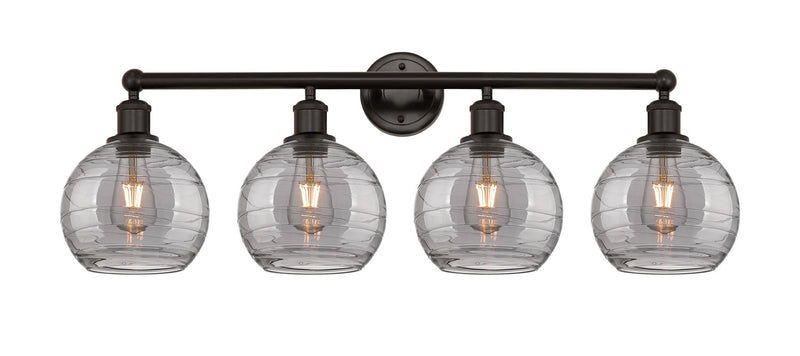 Innovations 616-4W-OB-G1213-8SM Four Light Bath Vanity, Oil Rubbed Bronze
