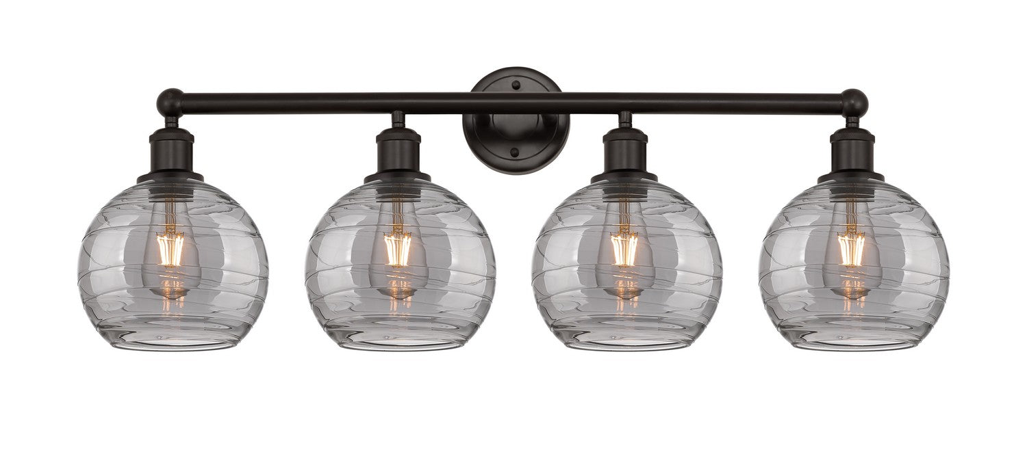 Innovations 616-4W-OB-G1213-8SM Four Light Bath Vanity, Oil Rubbed Bronze