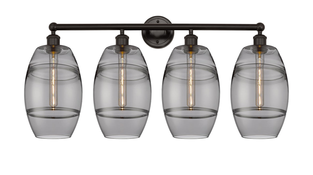 Innovations 616-4W-OB-G557-8SM Four Light Bath Vanity, Oil Rubbed Bronze