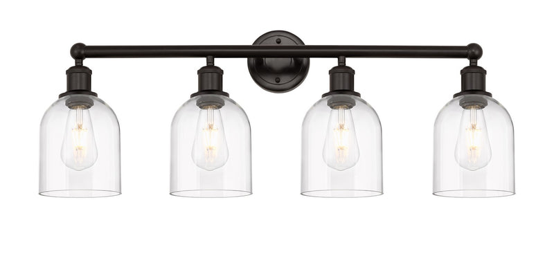 Innovations 616-4W-OB-G558-6CL Four Light Bath Vanity, Oil Rubbed Bronze