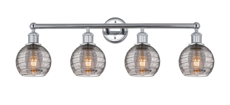 Innovations 616-4W-PC-G1213-6SM Four Light Bath Vanity, Polished Chrome