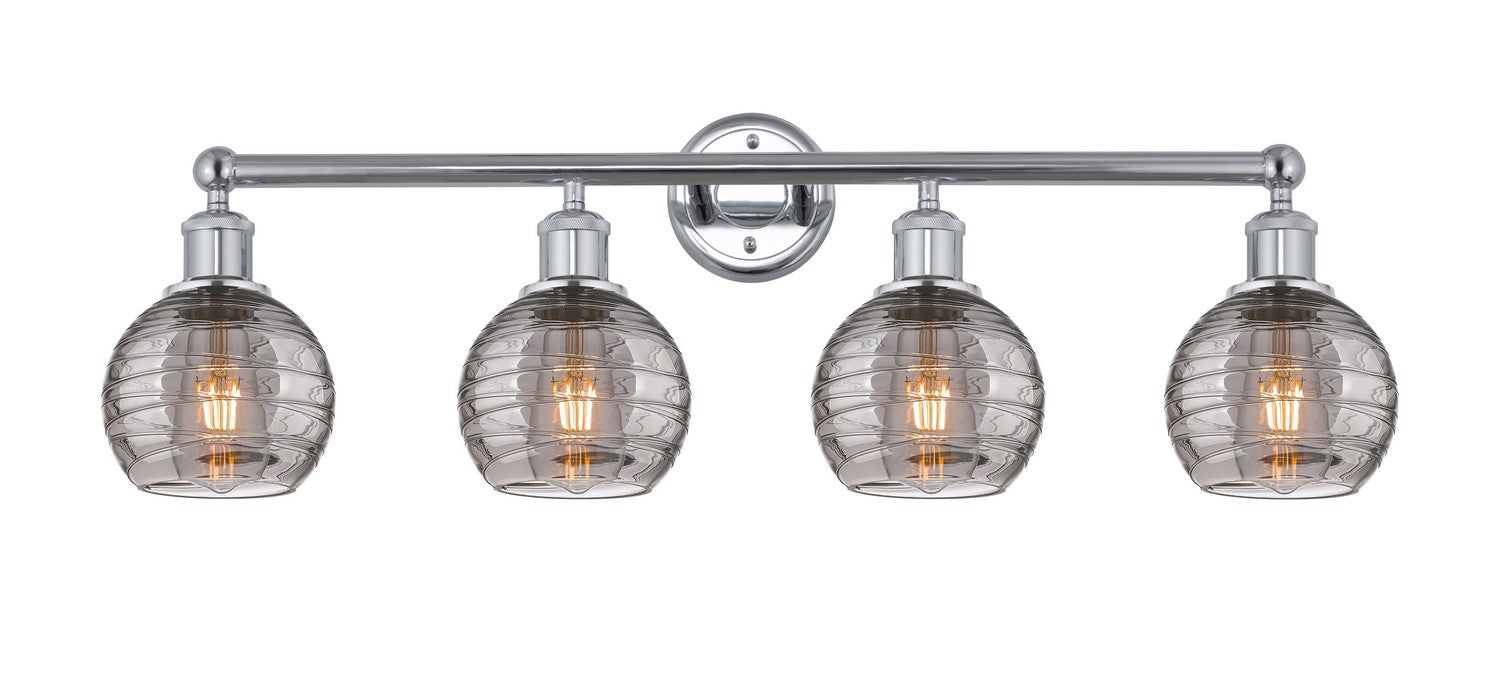 Innovations 616-4W-PC-G1213-6SM Four Light Bath Vanity, Polished Chrome