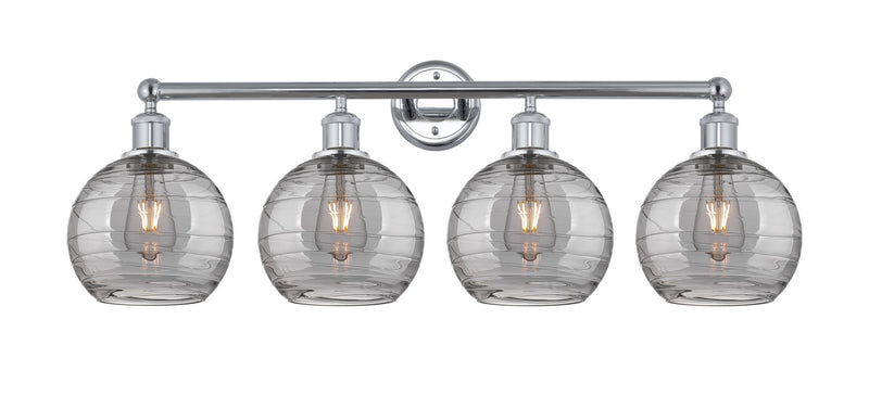 Innovations 616-4W-PC-G1213-8SM Four Light Bath Vanity, Polished Chrome