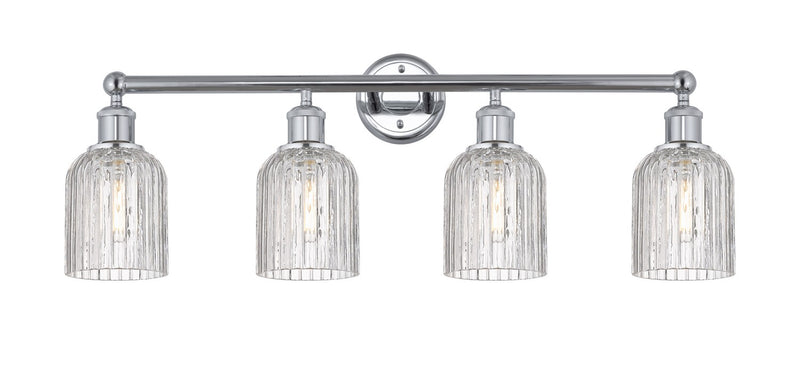 Innovations 616-4W-PC-G559-5CL Four Light Bath Vanity, Polished Chrome