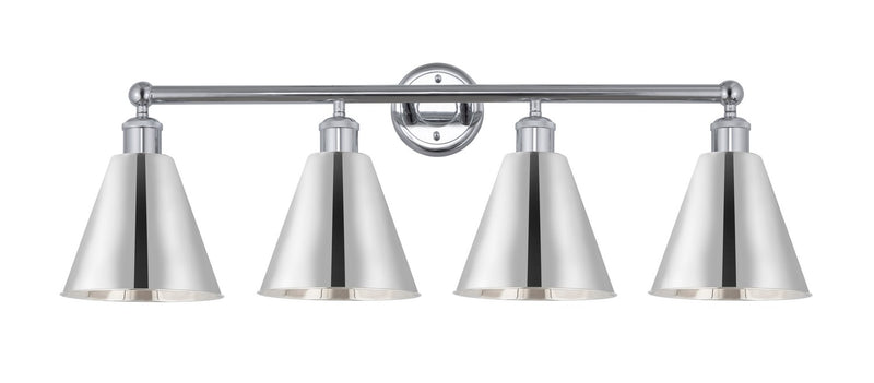 Innovations 616-4W-PC-MBC-8-PC Four Light Bath Vanity, Polished Chrome