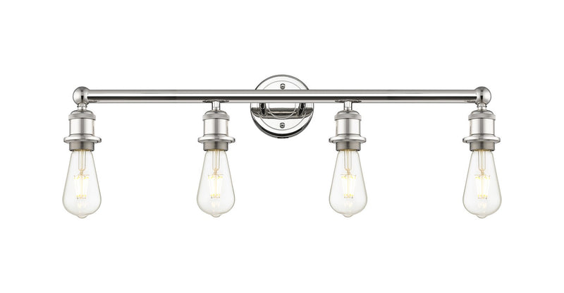 Innovations 616-4W-PN Four Light Bath Vanity, Polished Nickel