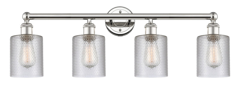 Innovations 616-4W-PN-G112 Four Light Bath Vanity, Polished Nickel