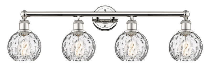 Innovations 616-4W-PN-G1215-6 Four Light Bath Vanity, Polished Nickel