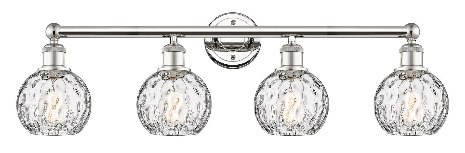 Innovations 616-4W-PN-G1215-6 Four Light Bath Vanity, Polished Nickel