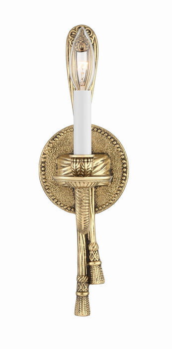 Crystorama 651-OB One Light Wall Sconce, Olde Brass