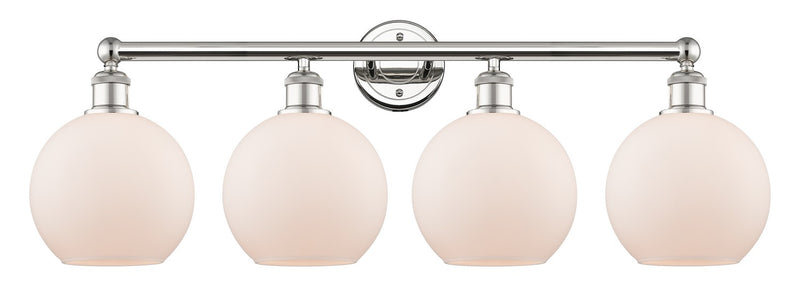 Innovations 616-4W-PN-G121-8 Four Light Bath Vanity, Polished Nickel