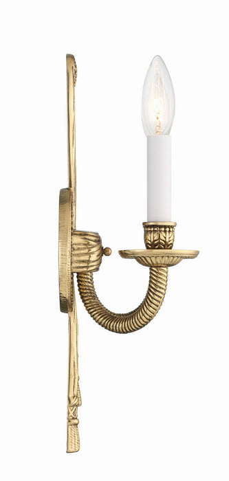 Crystorama 650-OB Two Light Wall Sconce, Olde Brass