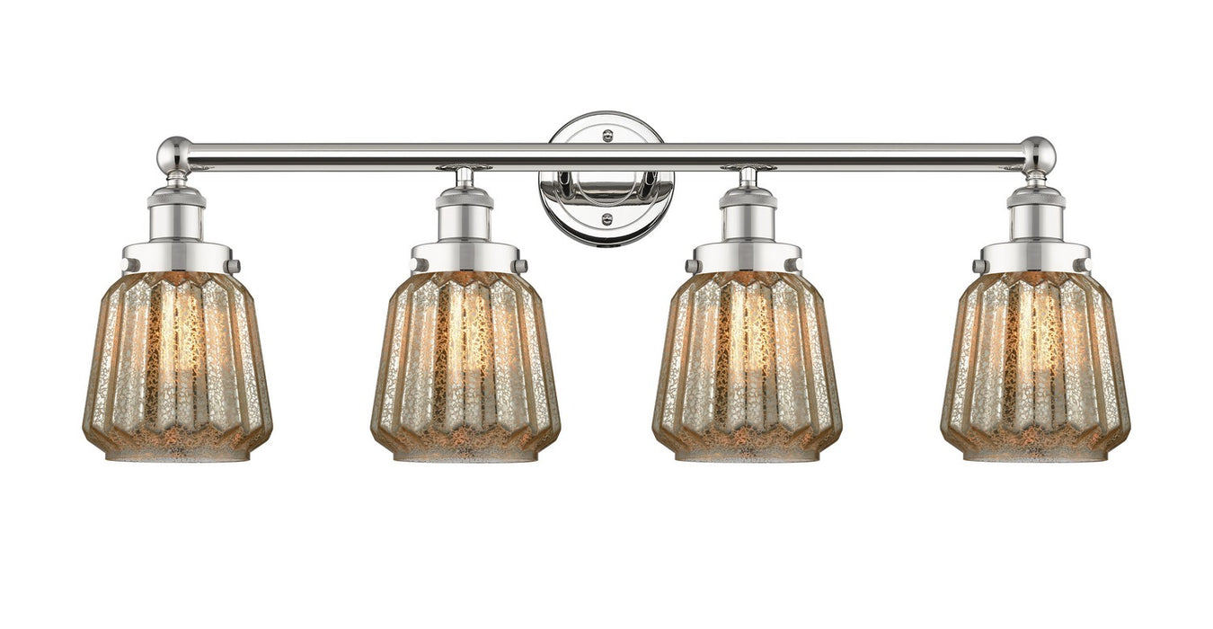 Innovations 616-4W-PN-G146 Four Light Bath Vanity, Polished Nickel