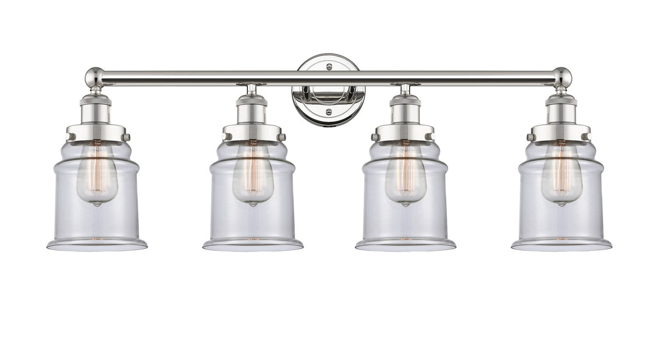 Innovations 616-4W-PN-G182 Four Light Bath Vanity, Polished Nickel