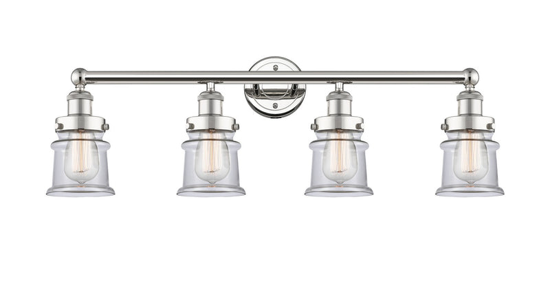 Innovations 616-4W-PN-G182S Four Light Bath Vanity, Polished Nickel