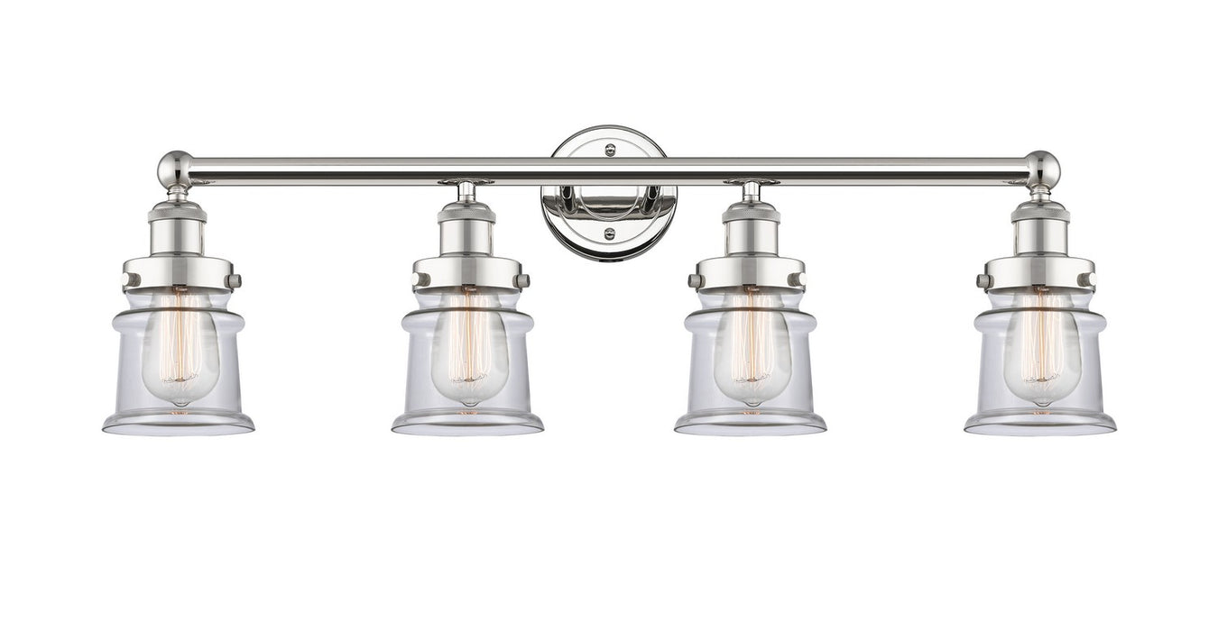 Innovations 616-4W-PN-G182S Four Light Bath Vanity, Polished Nickel
